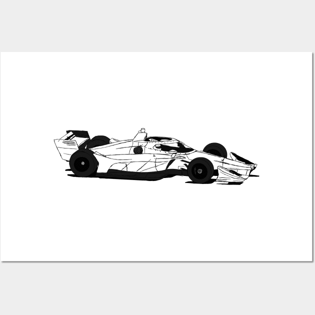 Indy Road Course Aeroscreen Wall Art by Sway Bar Designs